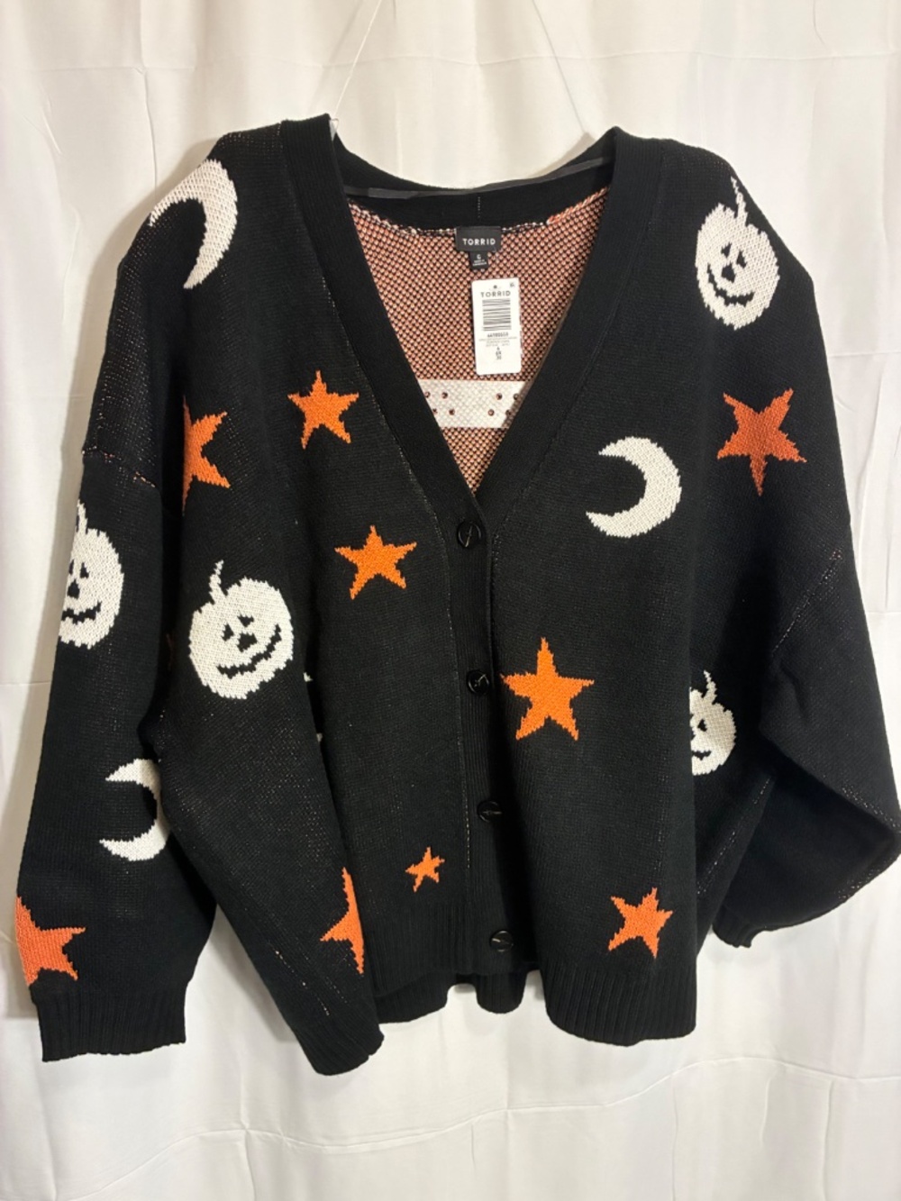 NWT Torrid Size 6 Halloween Button-Up Cardigan - Picture 4 of 6